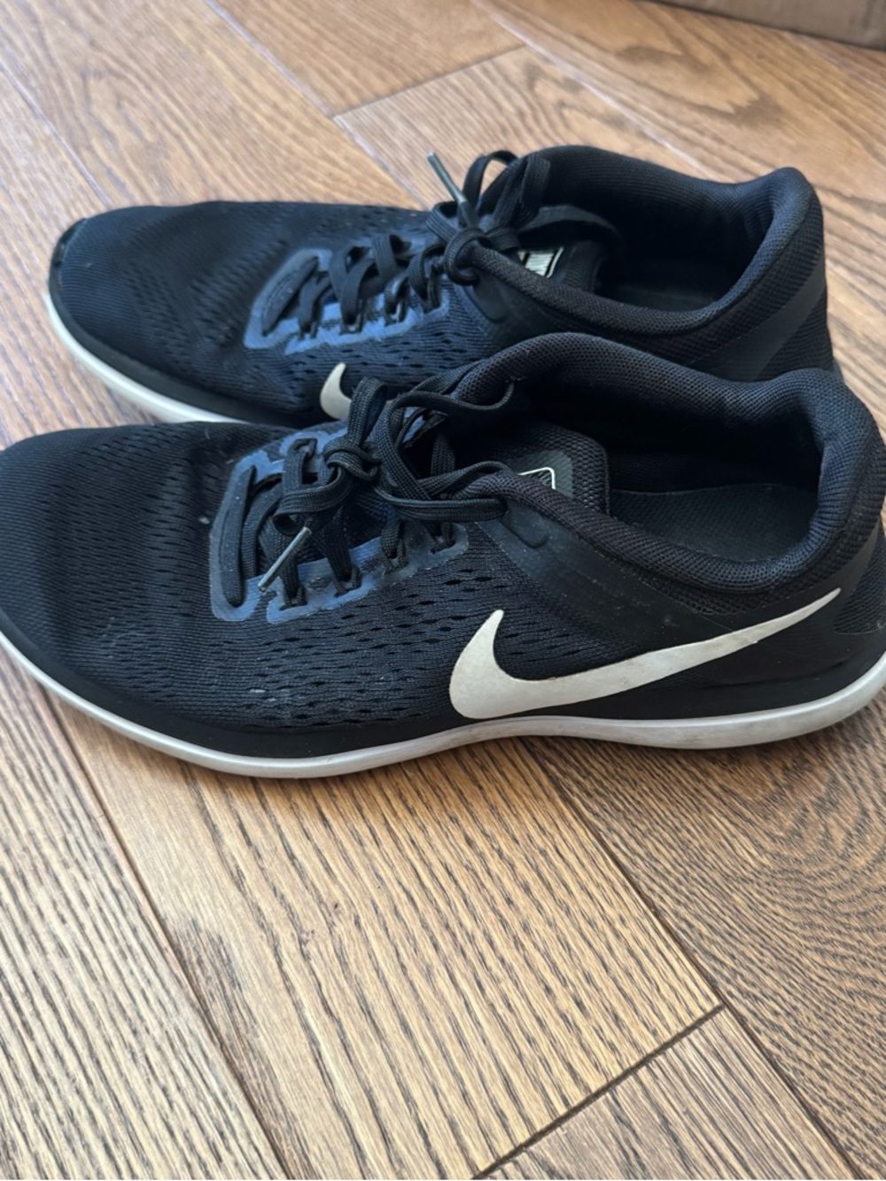 Nike Black Sneakers with White Swoosh